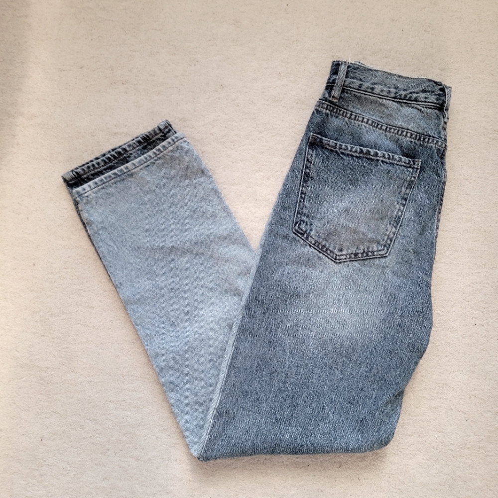 PacSun Two Toned Straight Leg High Rise Jeans - Women's 26